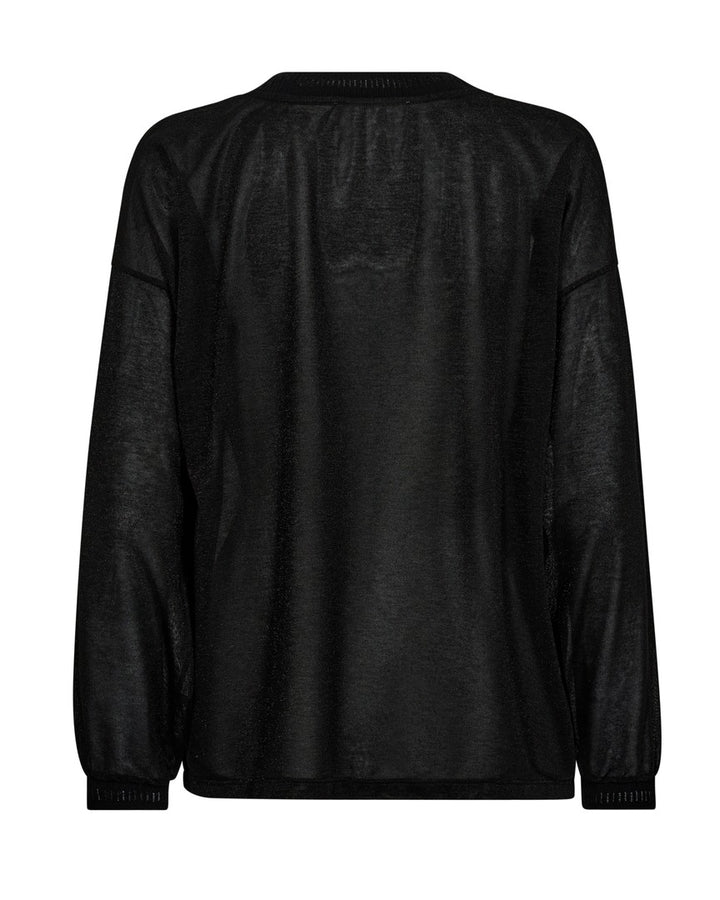 T-shirt en lurex à manches longues Kilana