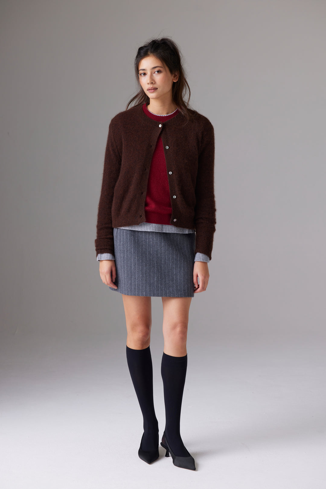 Cardigan en cachemire et soie Amara Malou