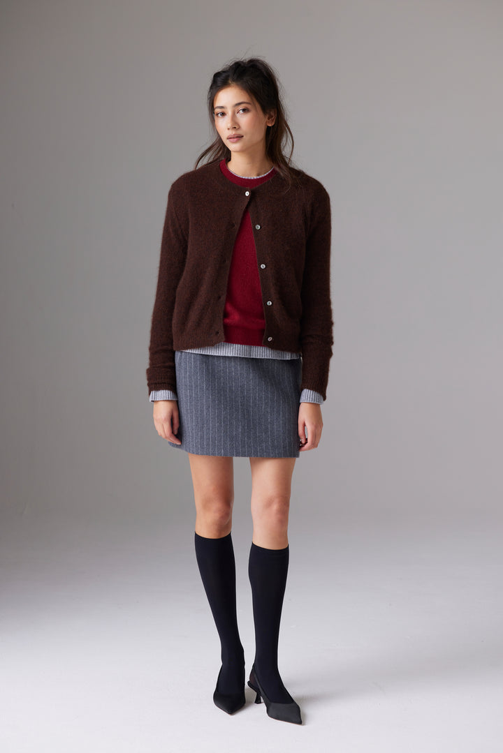Cardigan en cachemire et soie Amara Malou