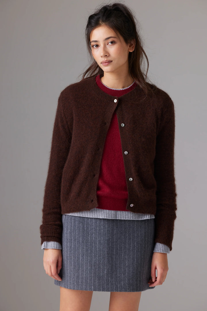 Cardigan en cachemire et soie Amara Malou
