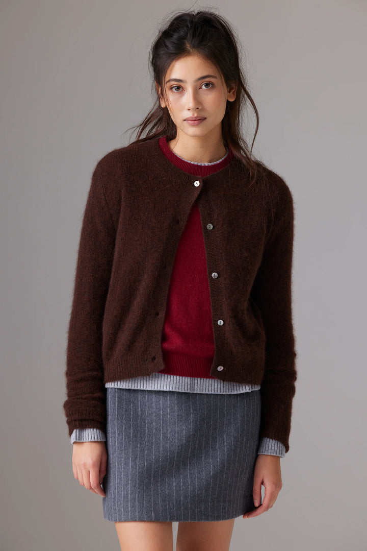 Cardigan en cachemire et soie Amara Malou