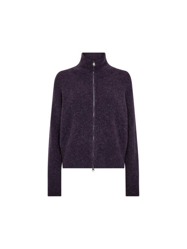 Cardigan texturé à col montant Thora