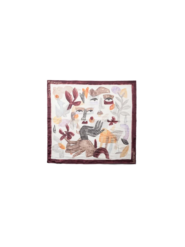 Foulard artistique à imprimé Suzina Bernat