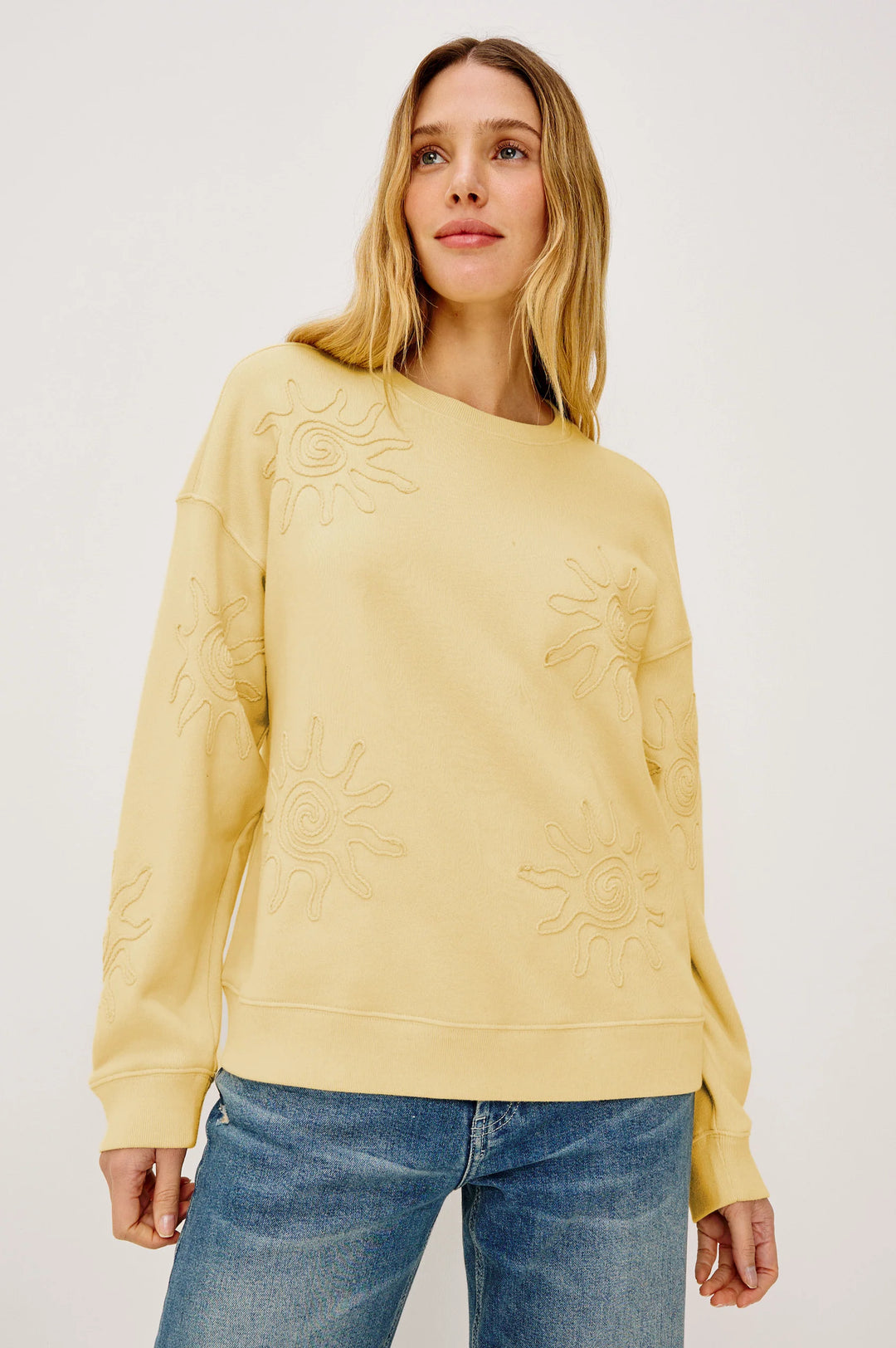 Sweatshirt Beckley à motifs soleil