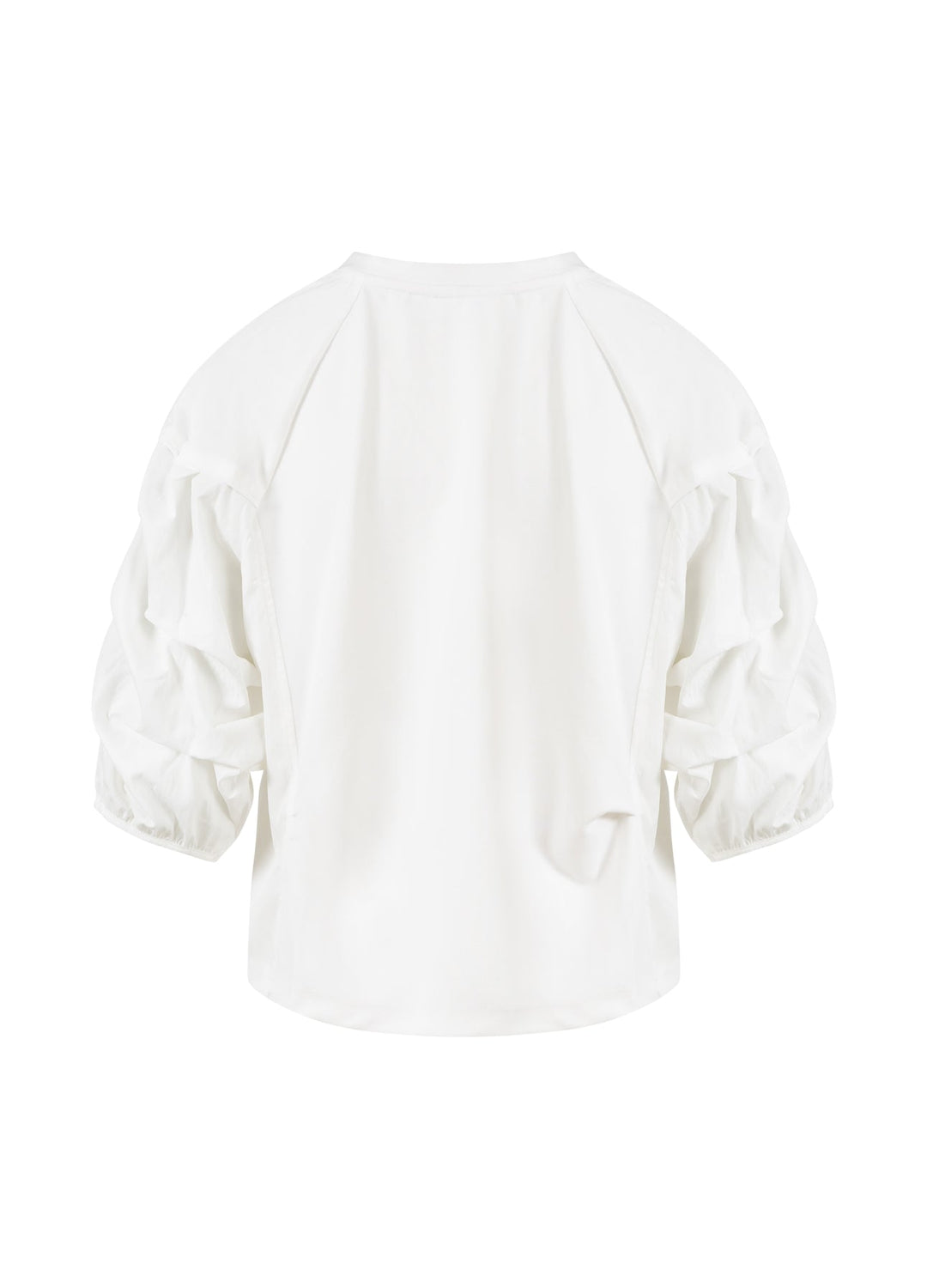 Blouse à manches froncées bouffantes 3/4