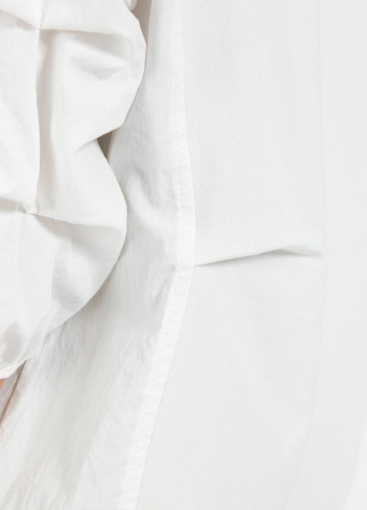 Blouse à manches froncées bouffantes 3/4