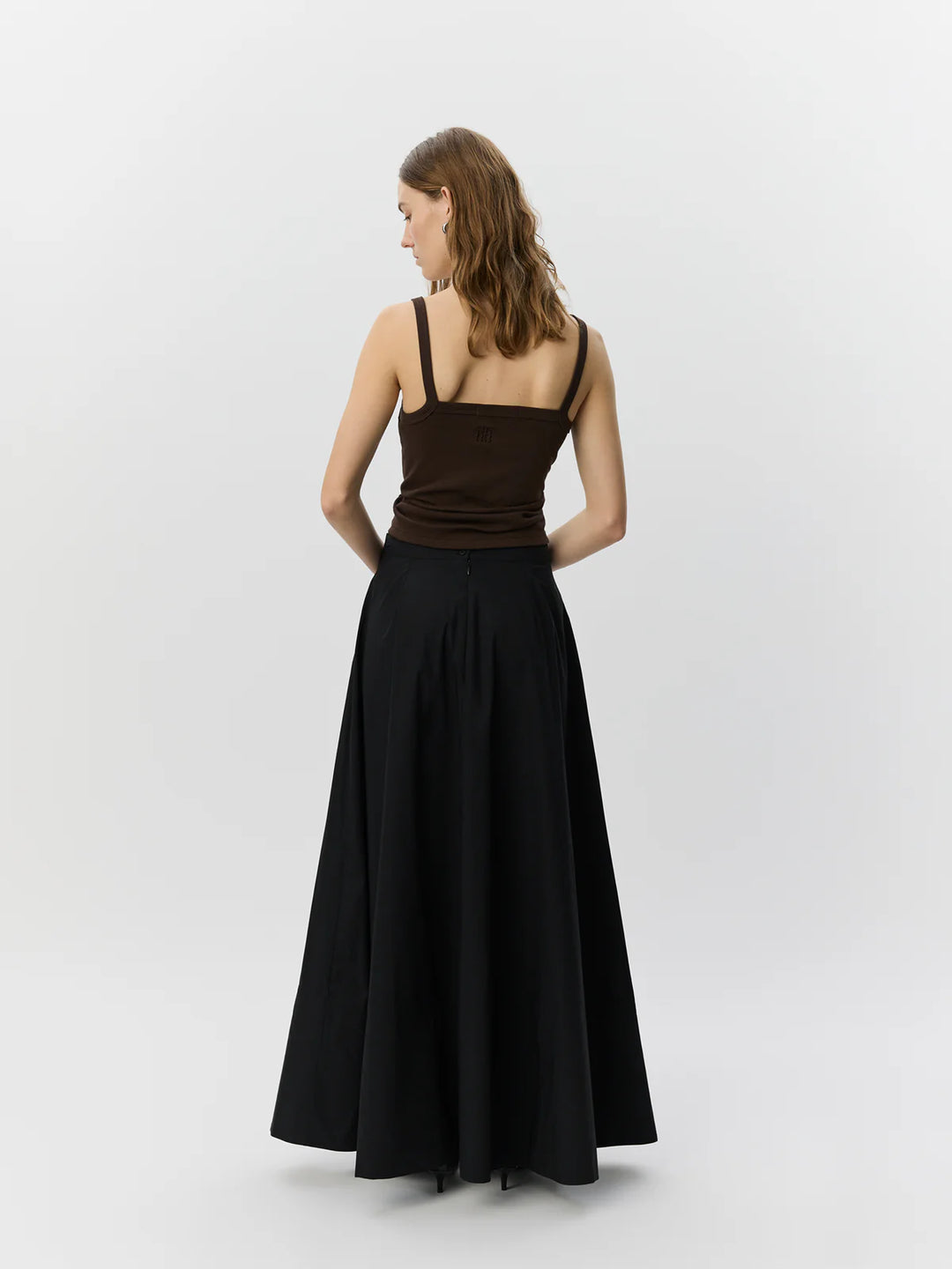 Camisole Bree côtelé à encolure droite