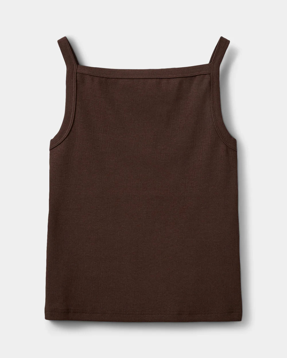 Camisole Bree côtelé à encolure droite