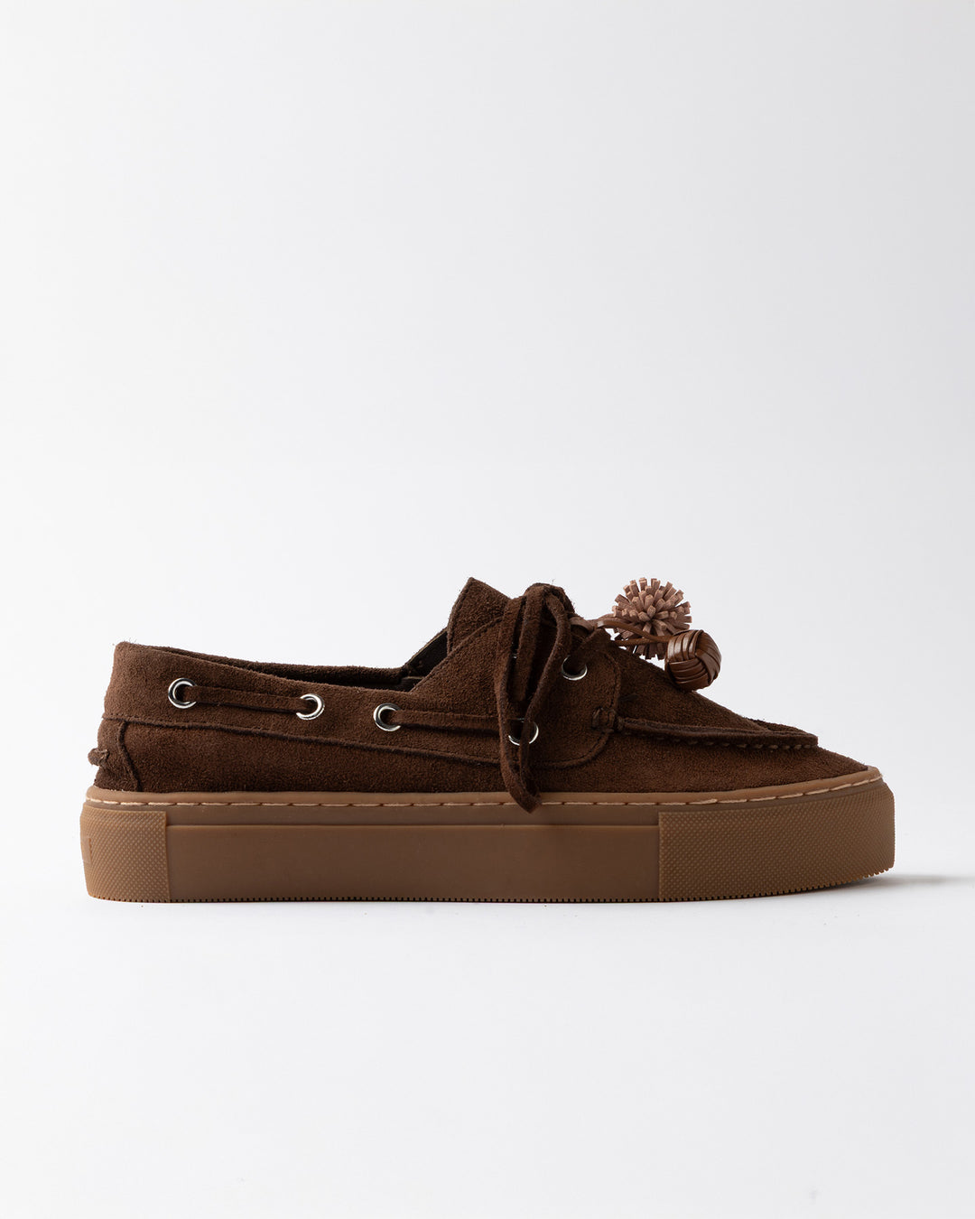 Chaussures bateau à plateforme Caletta