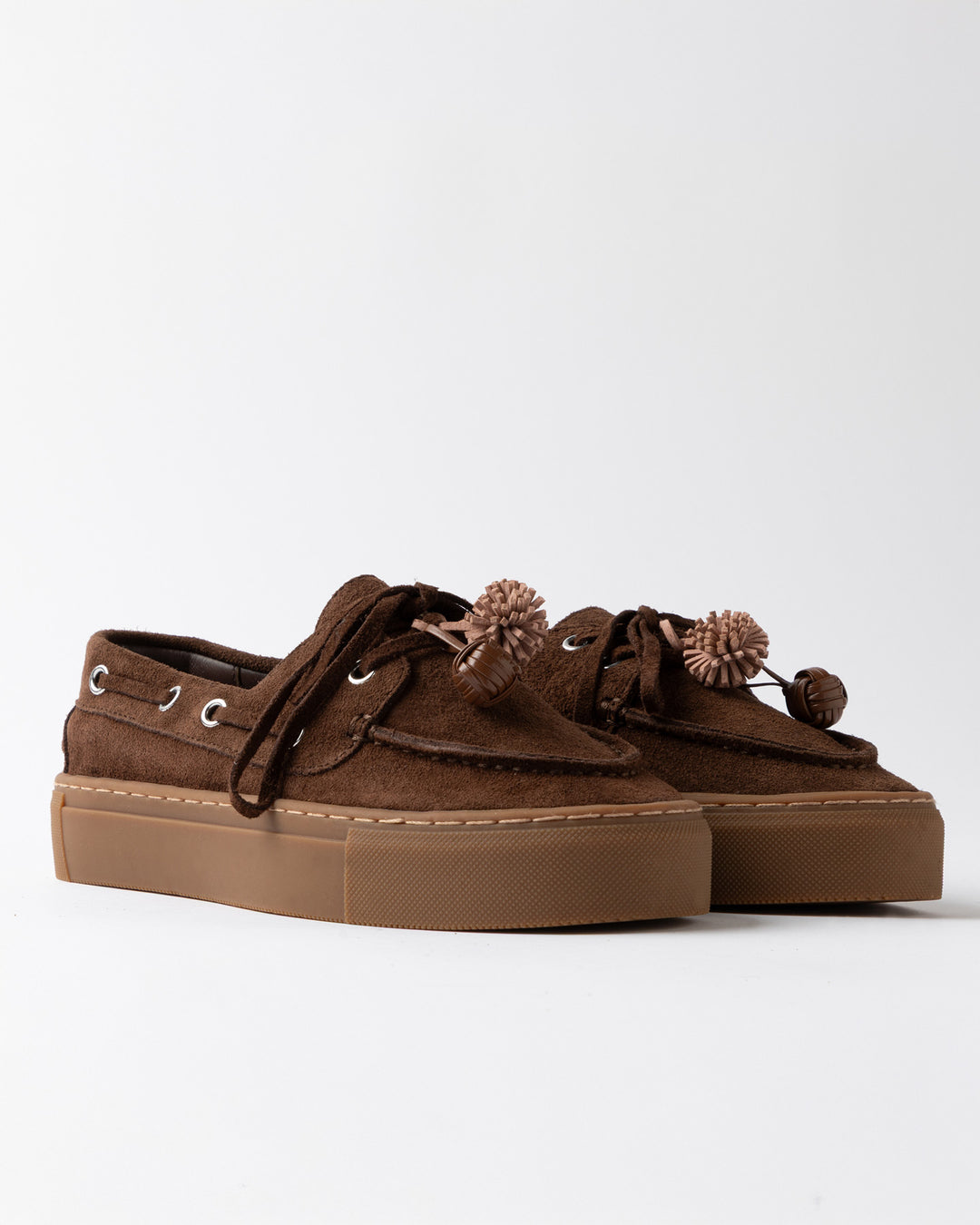 Chaussures bateau à plateforme Caletta