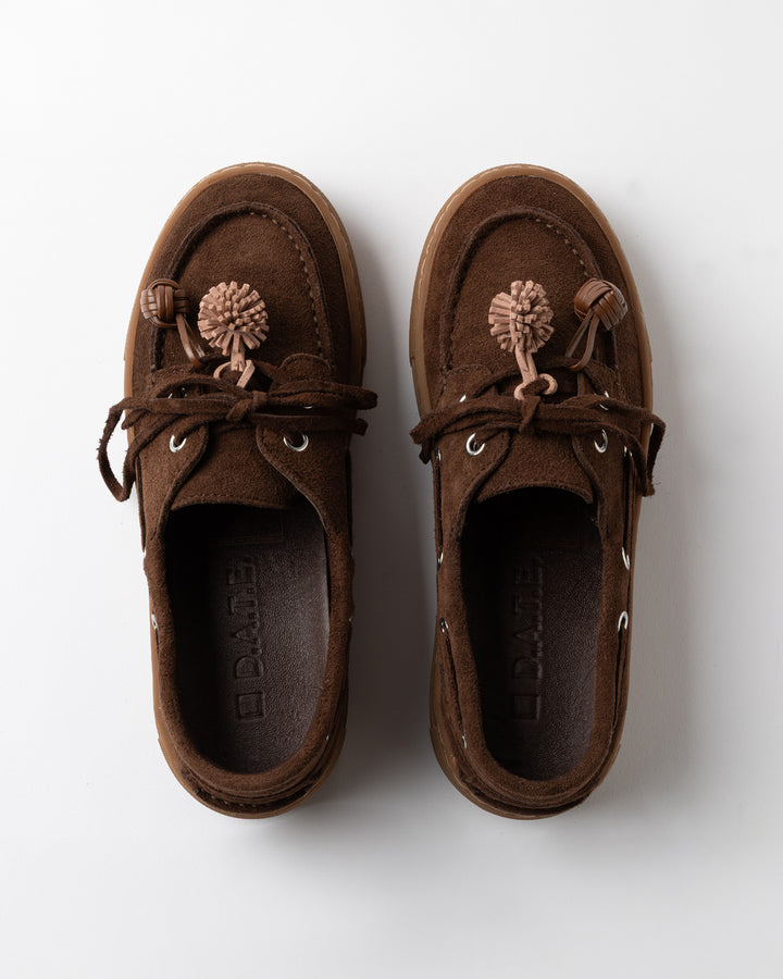 Chaussures bateau à plateforme Caletta