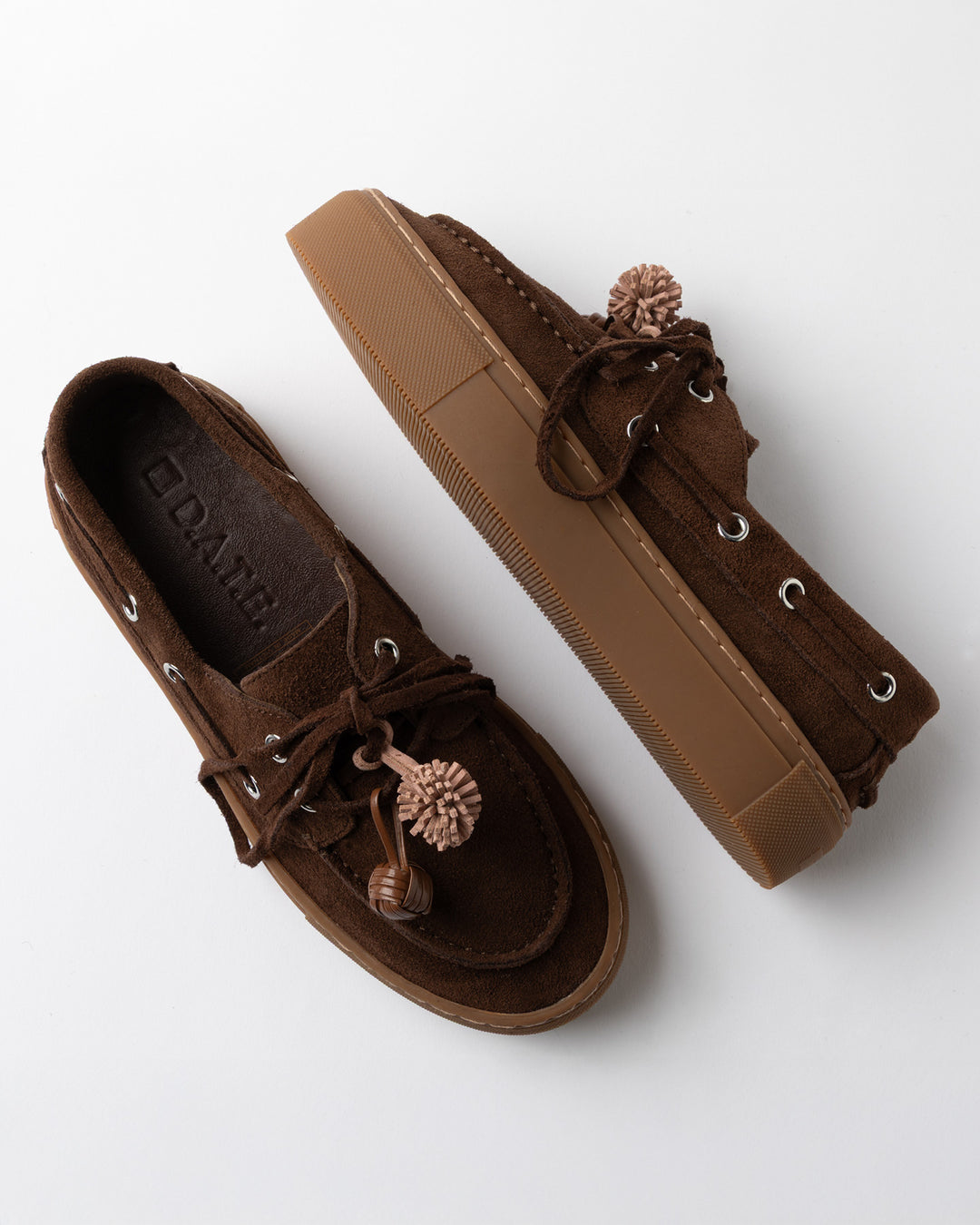 Chaussures bateau à plateforme Caletta