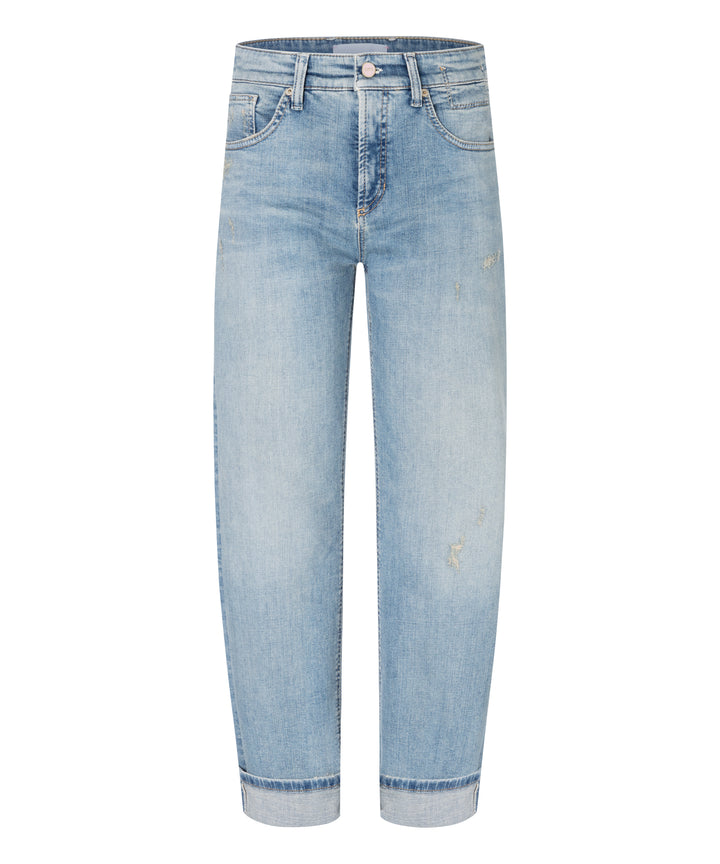 Jeans Gaia droit à revers