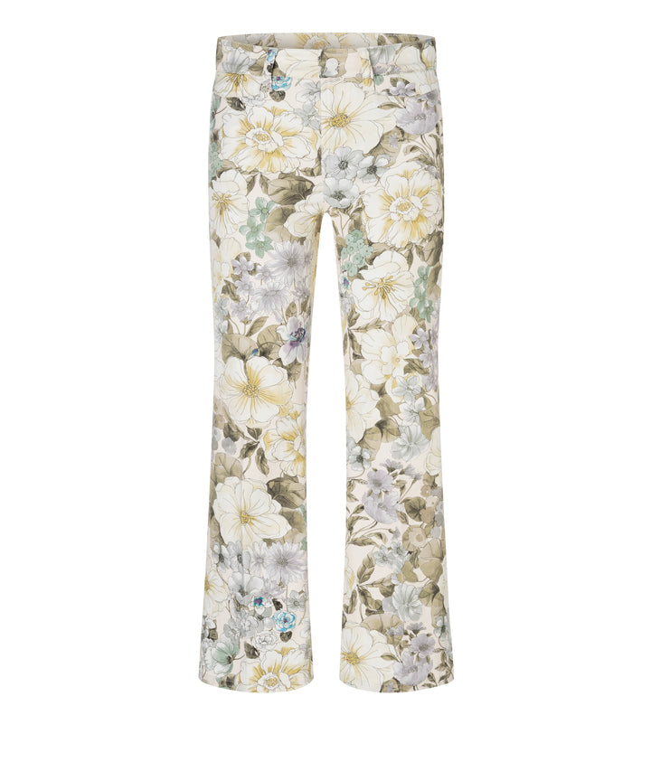 Jeans évasé Fabienne à imprimé floral