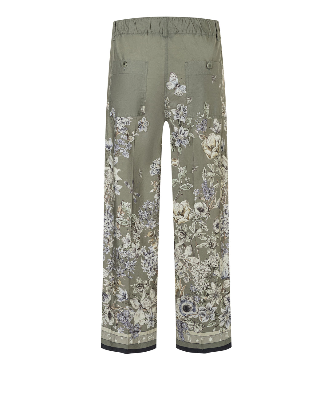 Pantalon fluide Clémentine imprimé botanique