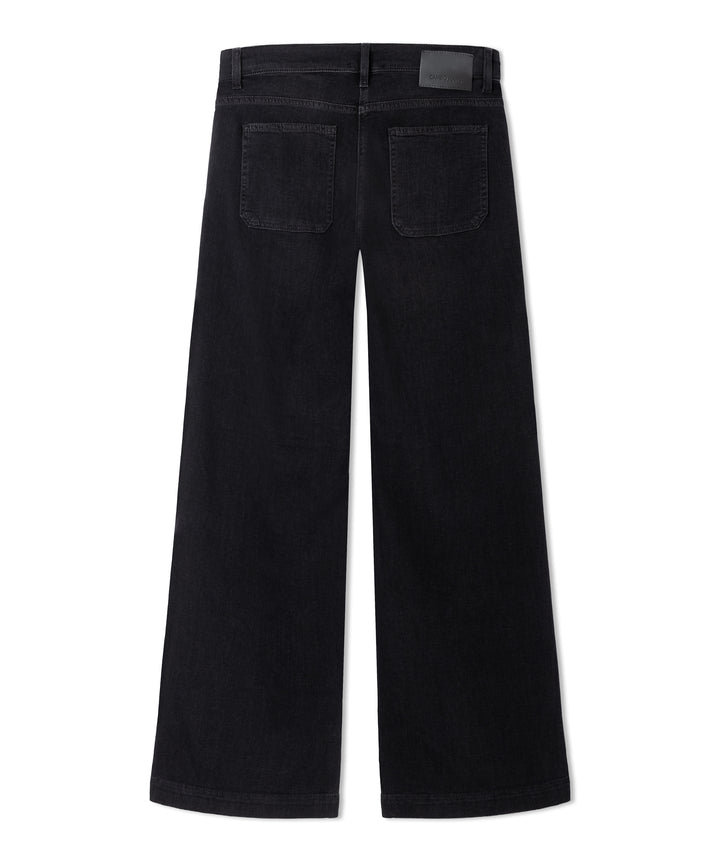 Jeans à jambes larges et poches ornées Ada