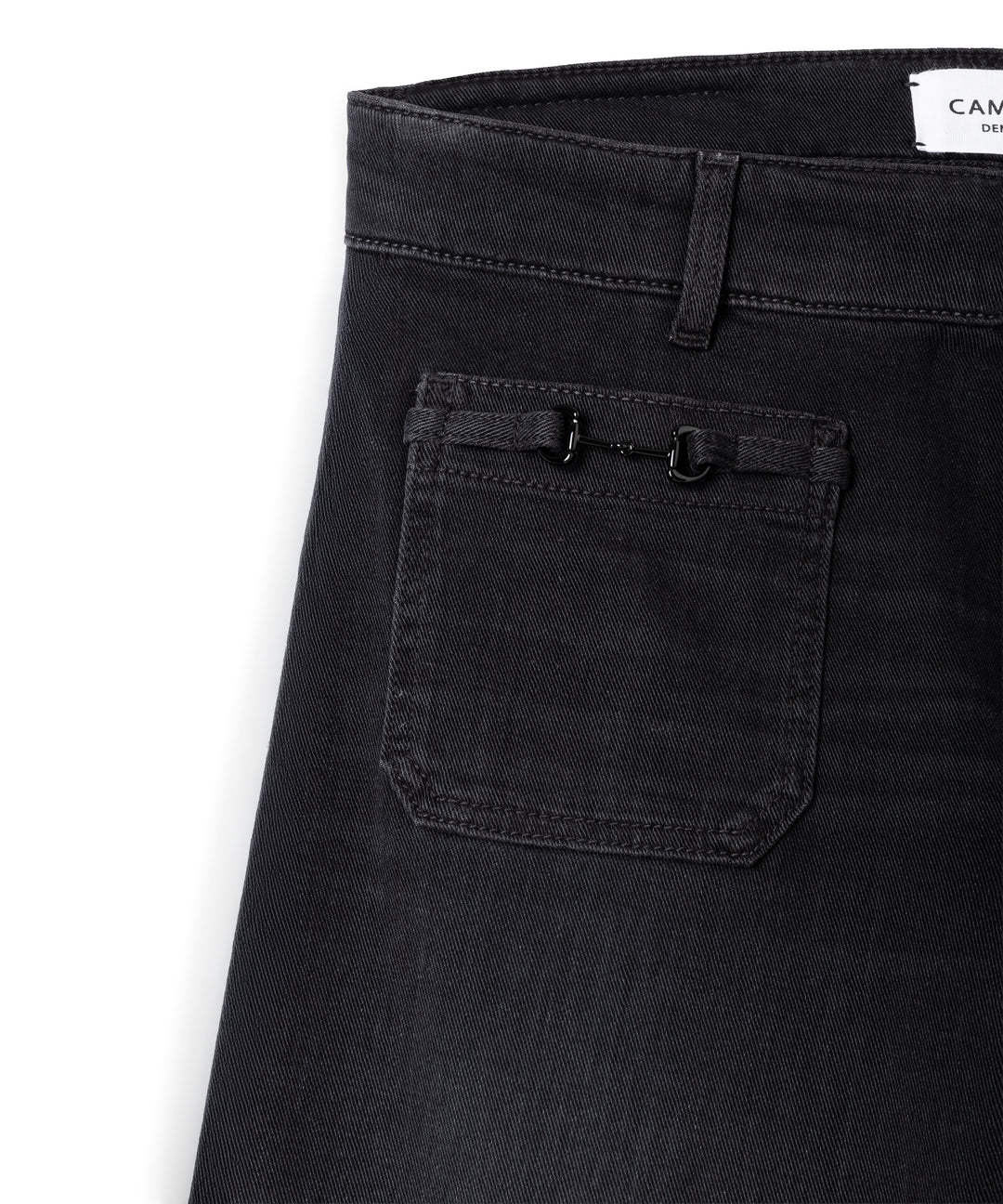 Jeans à jambes larges et poches ornées Ada