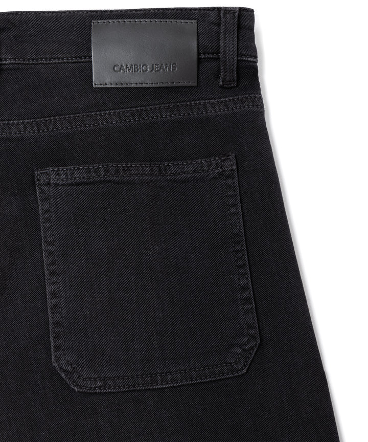 Jeans à jambes larges et poches ornées Ada