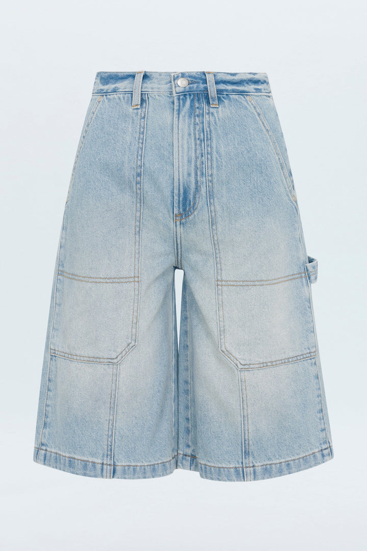 Short utilitaire en denim Carter