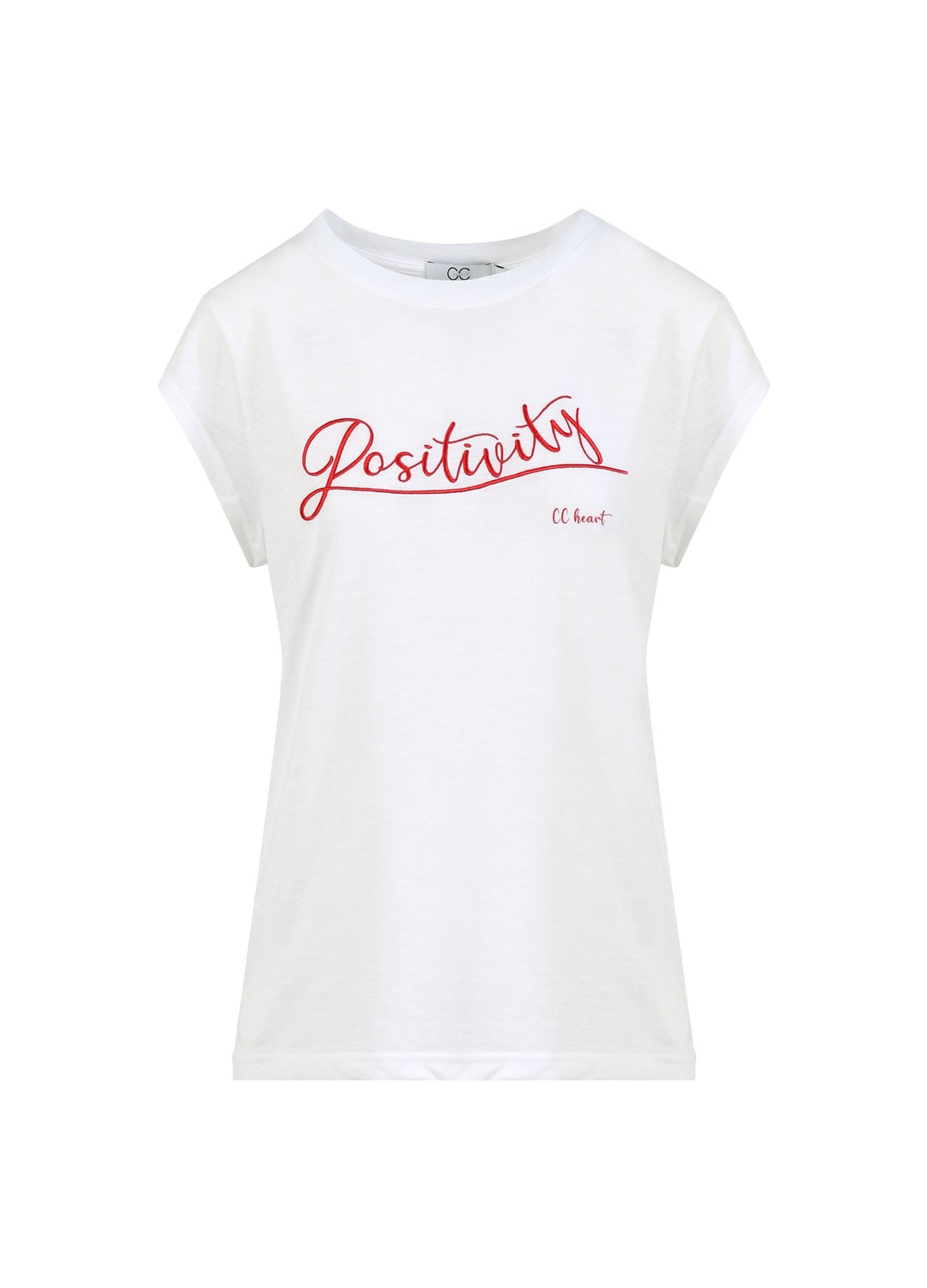 T-shirt avec écriture Positivity