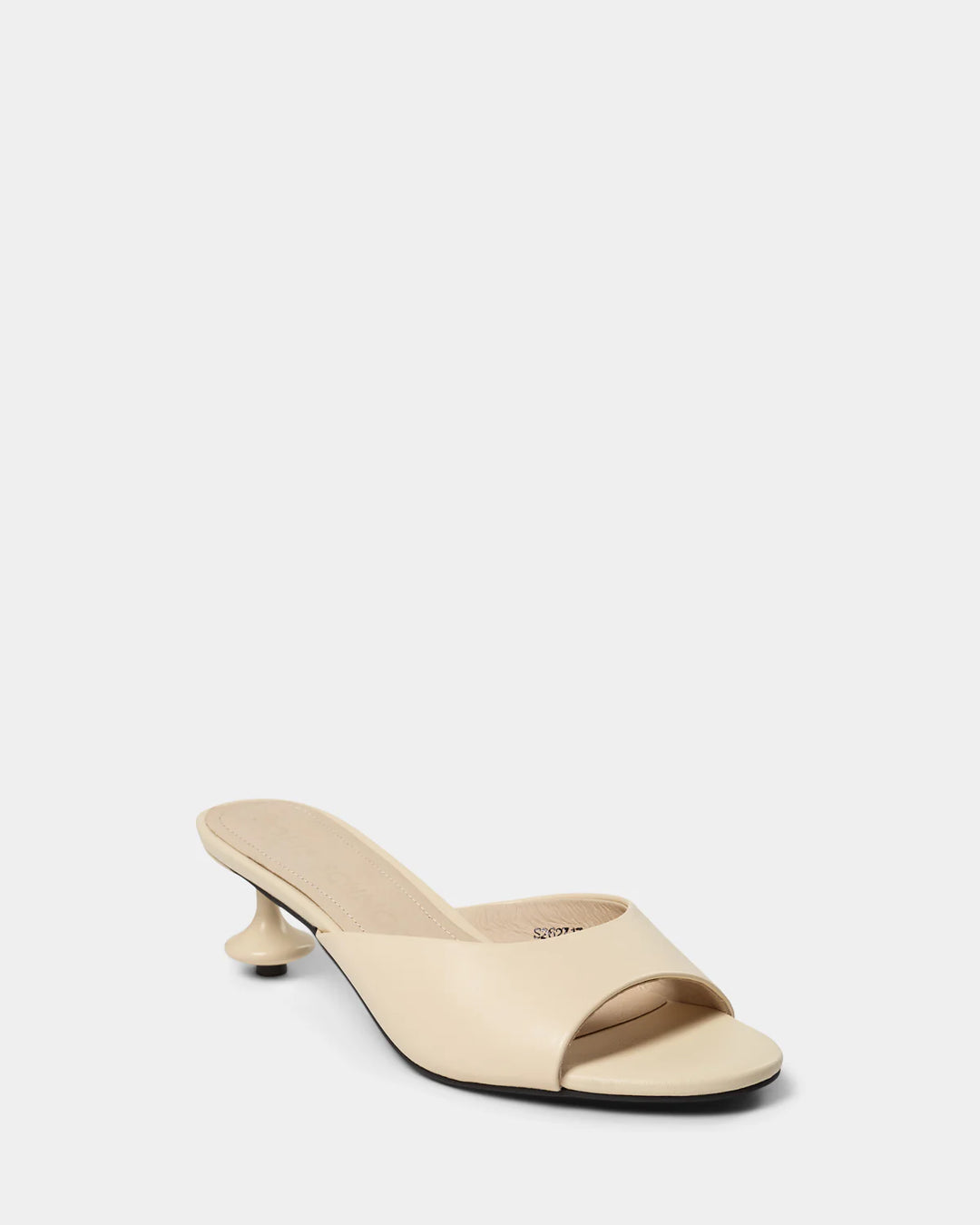Mules Charly à talon sculptural et bout ouvert