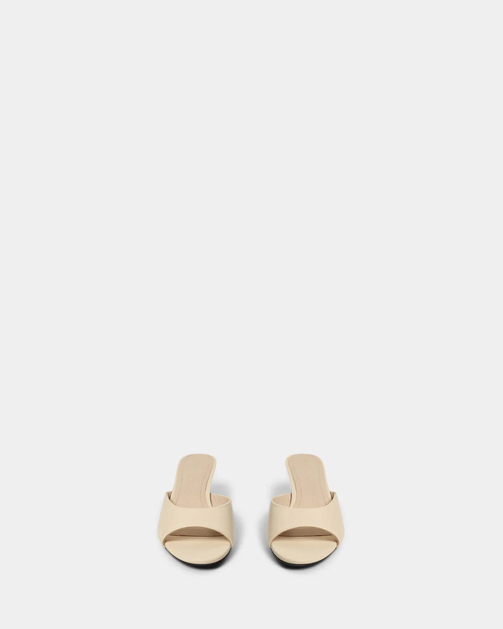 Mules Charly à talon sculptural et bout ouvert
