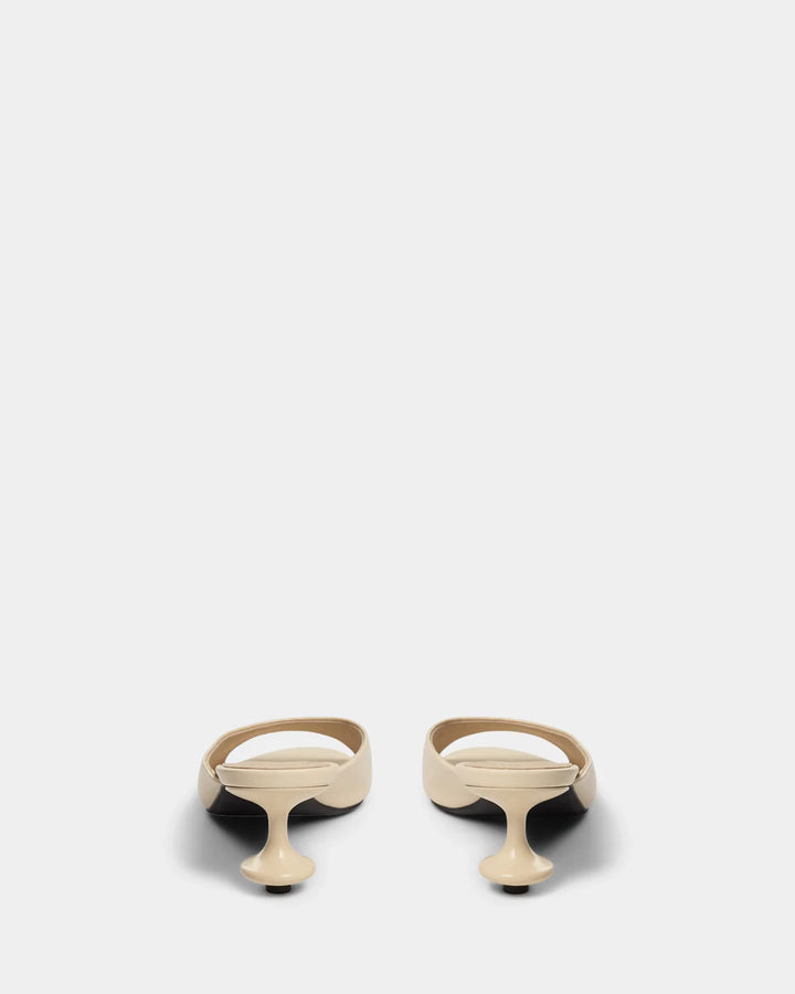 Mules Charly à talon sculptural et bout ouvert