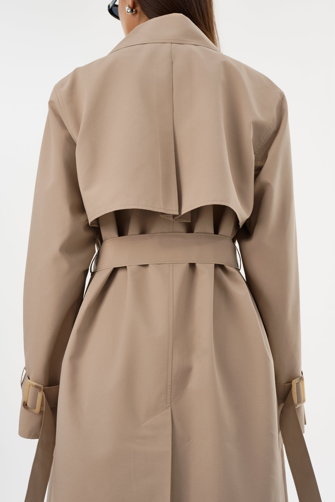 Manteau trench long avec ceinture à nouer Colette