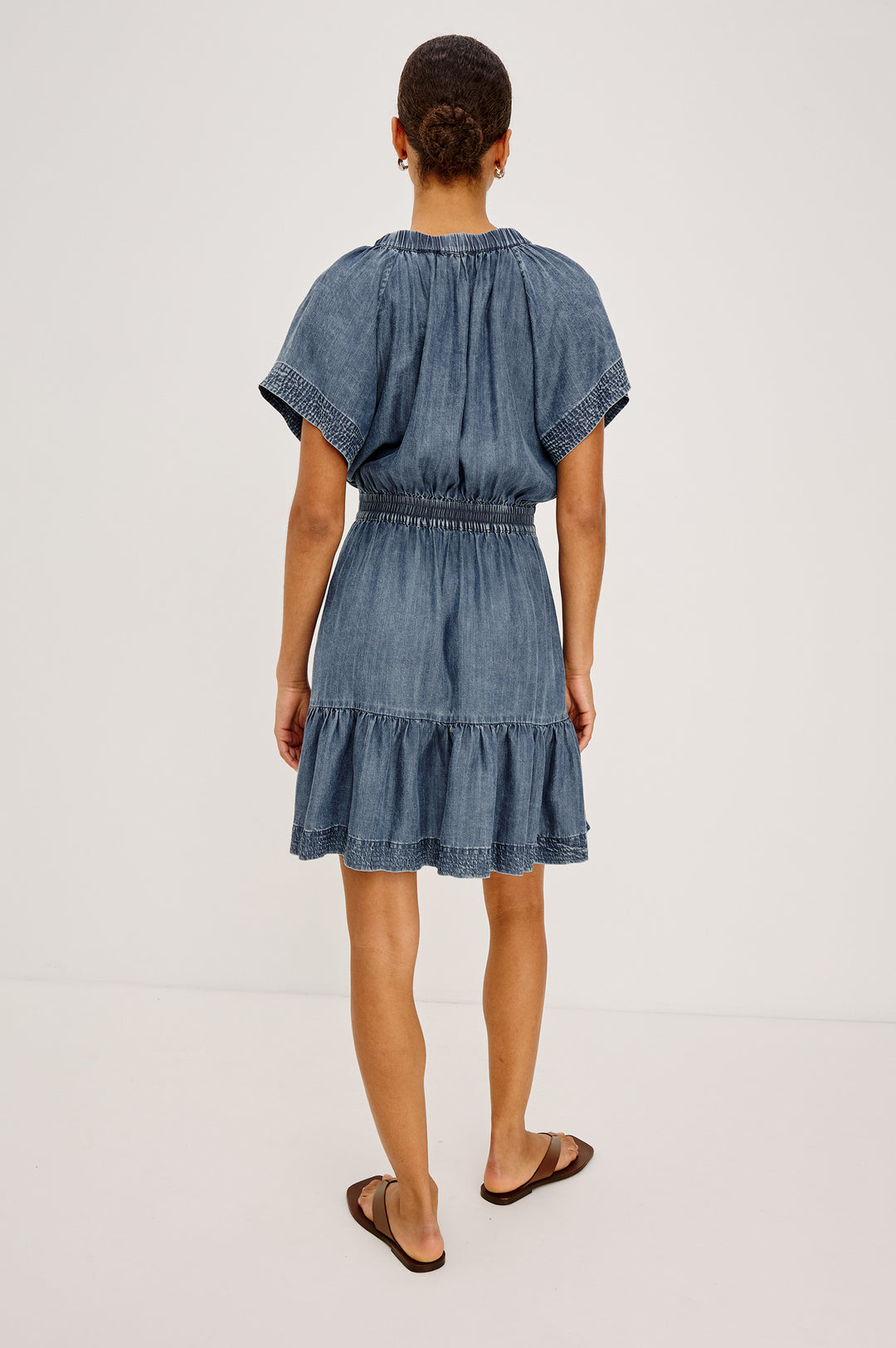 Robe courte en denim Corvera