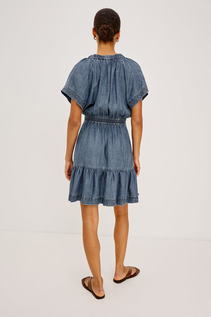 Robe courte en denim Corvera