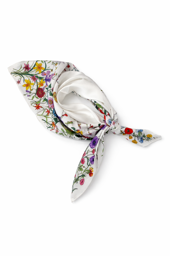 Foulard de soie Floral