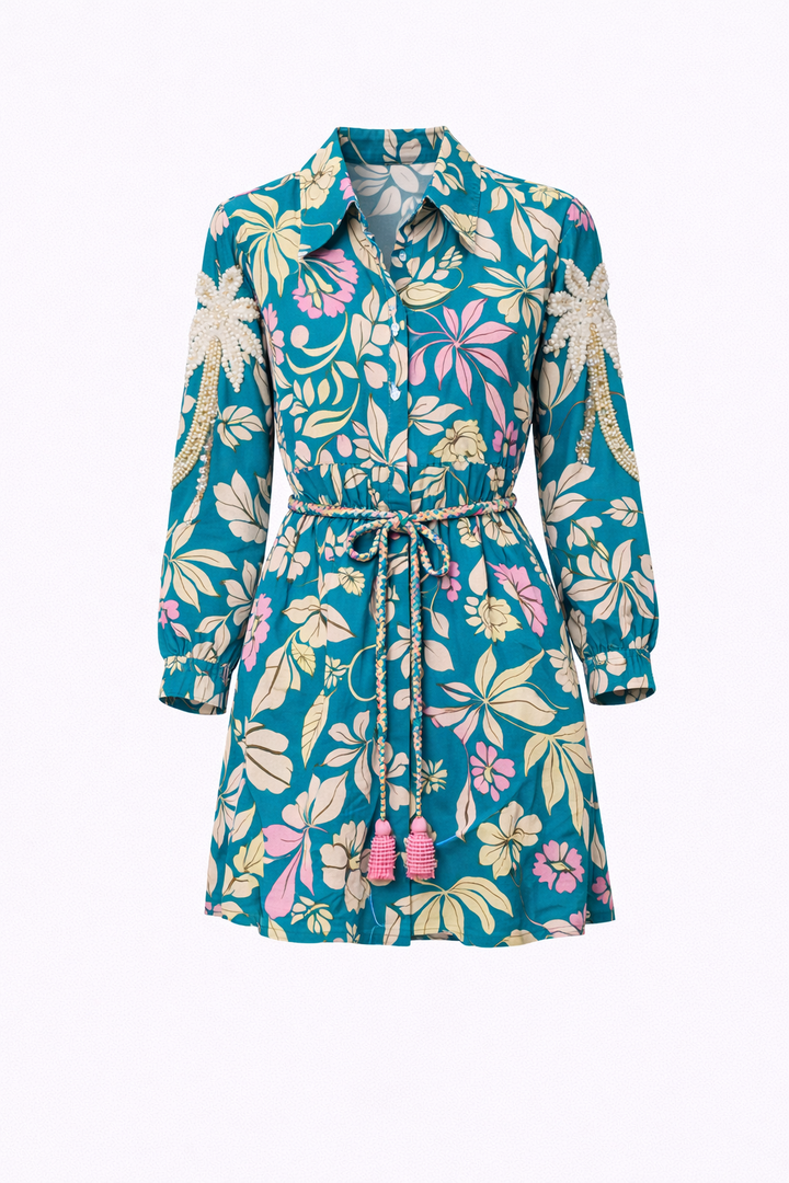 Robe chemise imprimée Cristina