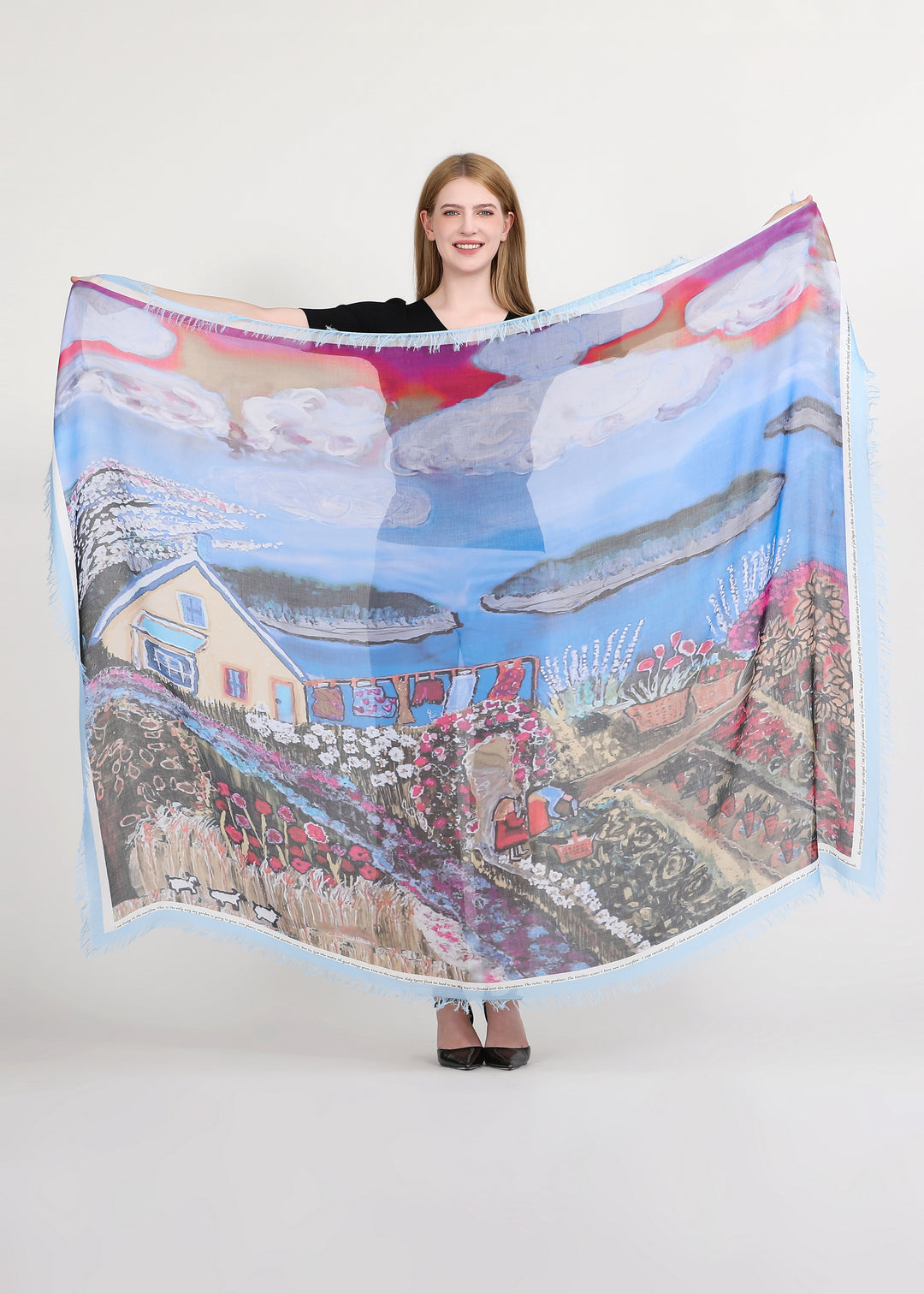 Foulard L'Abondance - en soie et modal