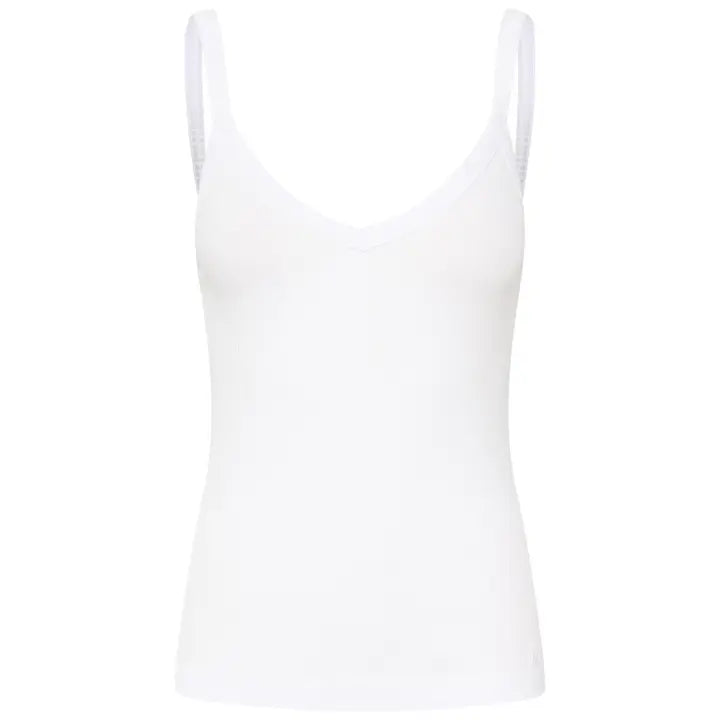 Camisole côtelée col V Dagna
