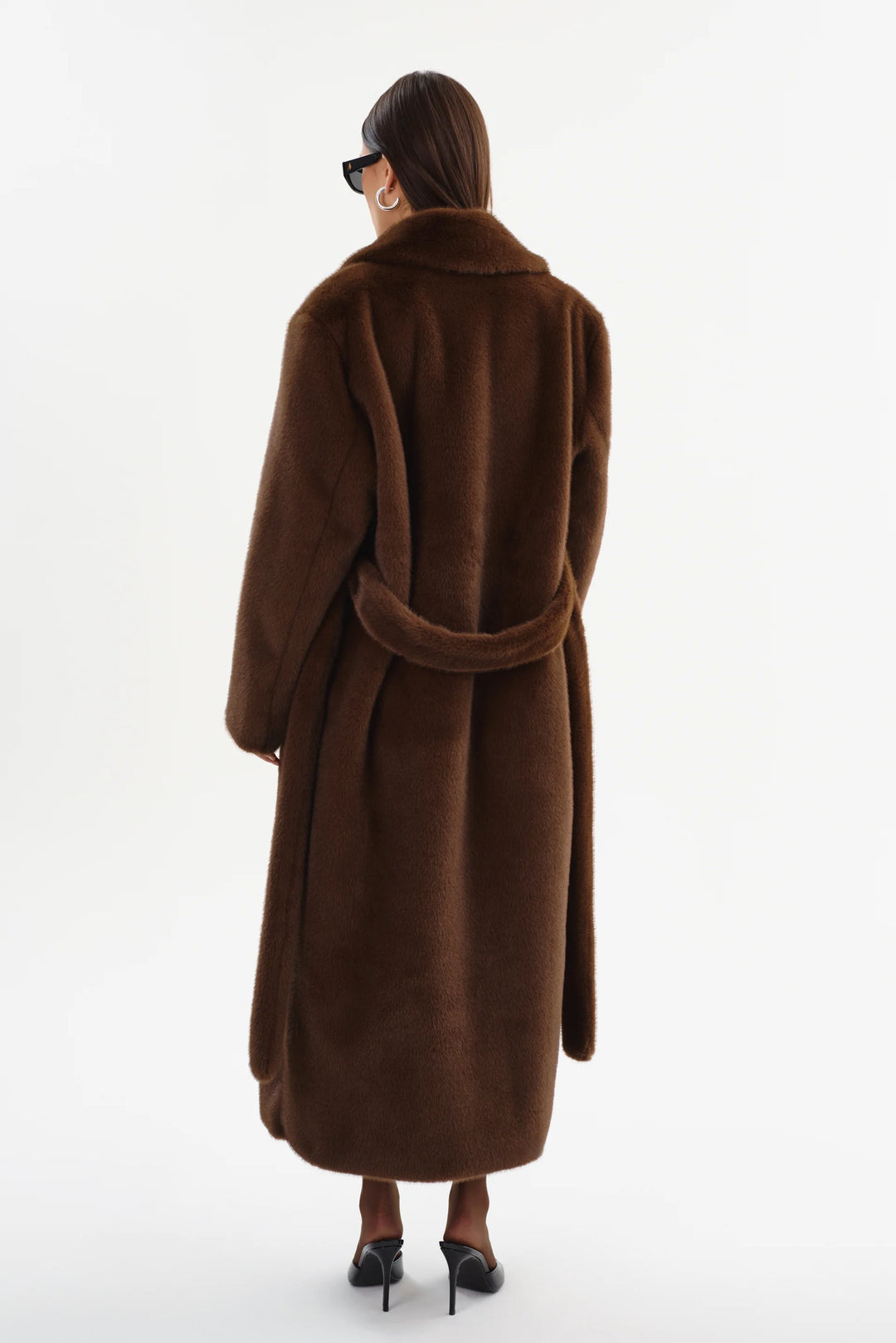 Manteau maxi ceinturé Darelle