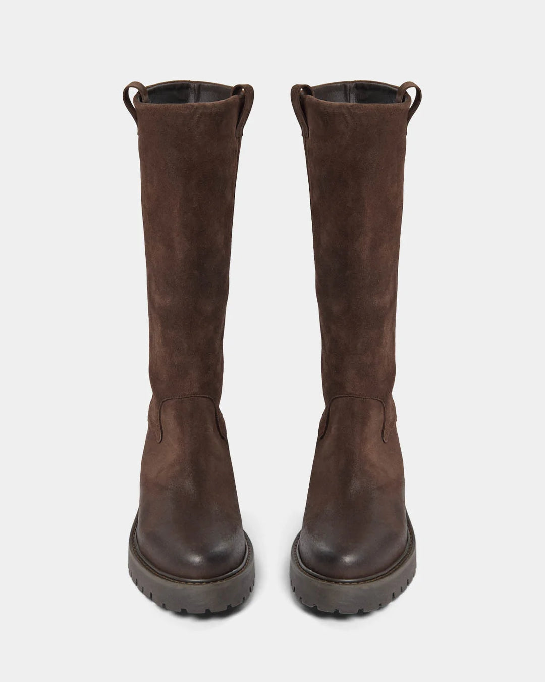 Bottes en suède à effet brossé Ditte