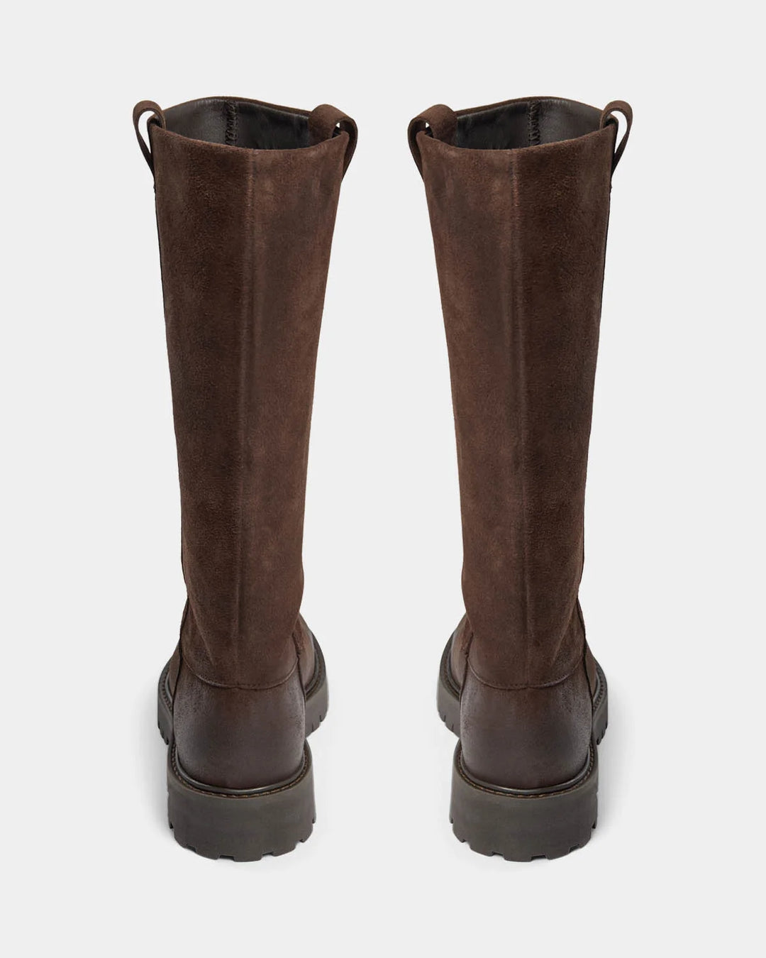 Bottes en suède à effet brossé Ditte