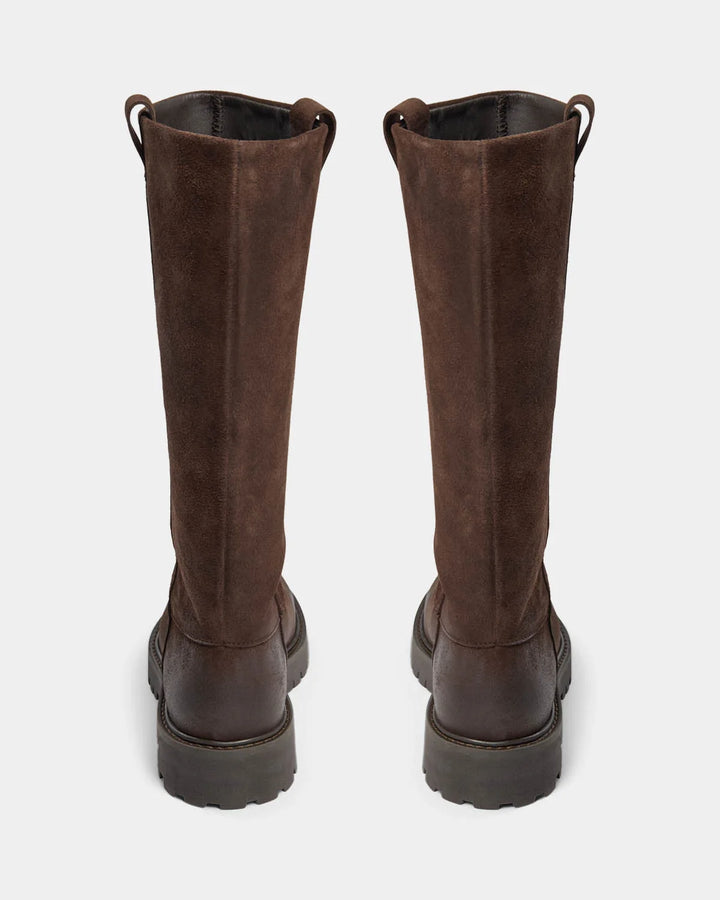 Bottes en suède à effet brossé Ditte
