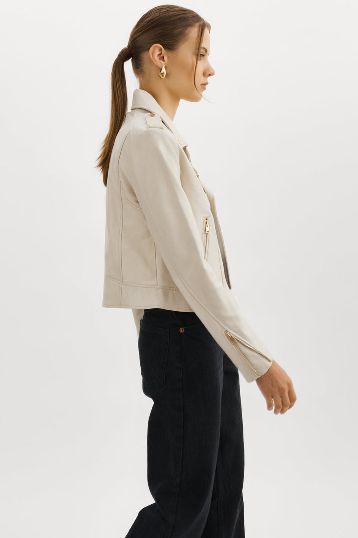 Veste biker ajustée Donna
