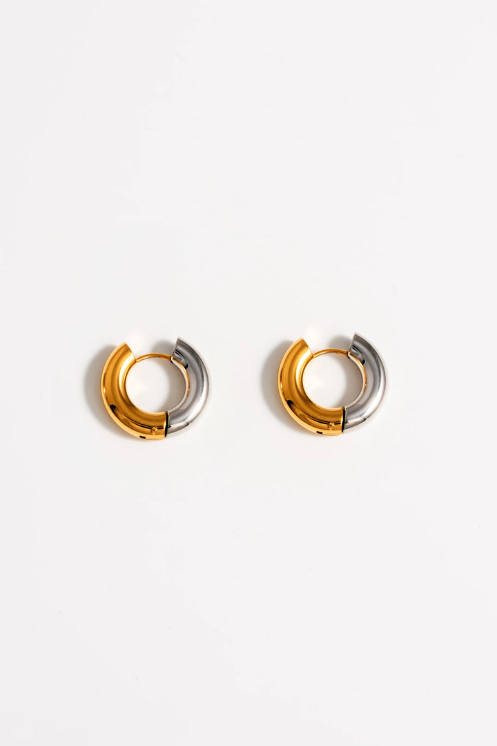 Boucles d'oreilles anneaux Electrum