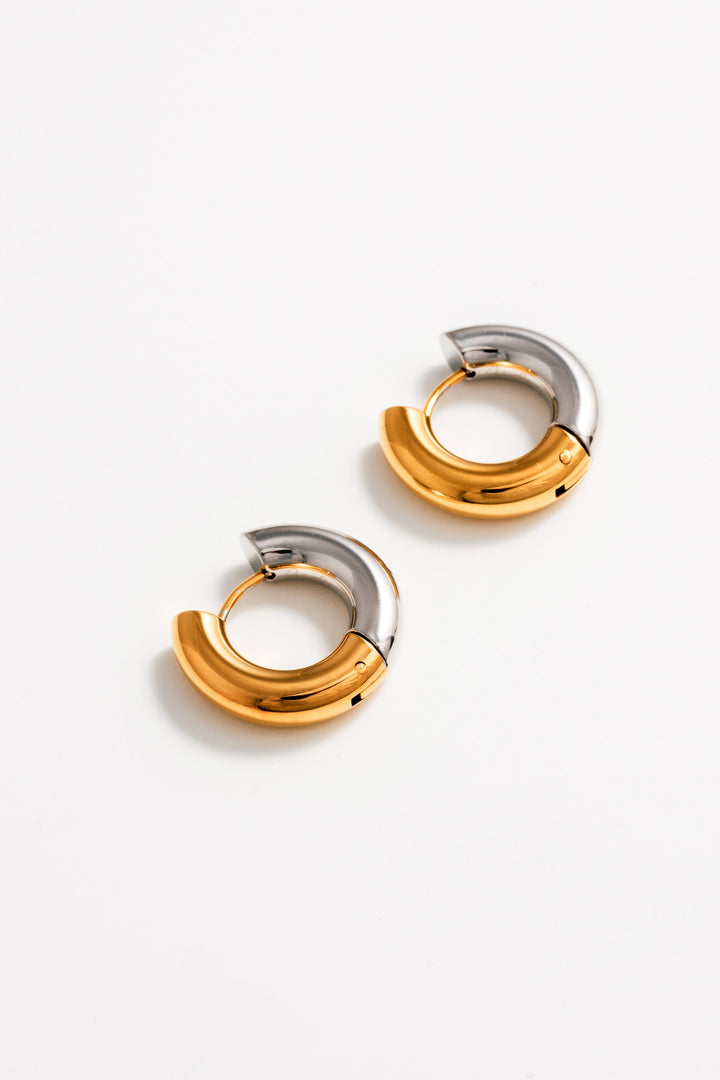 Boucles d'oreilles anneaux Electrum