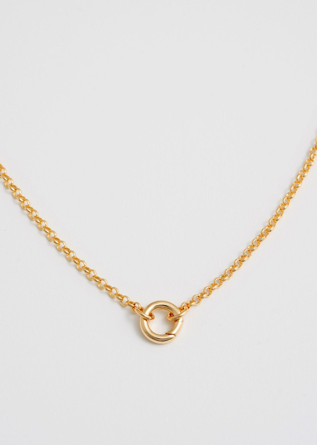 Collier chaîne avec anneau Diana 20"