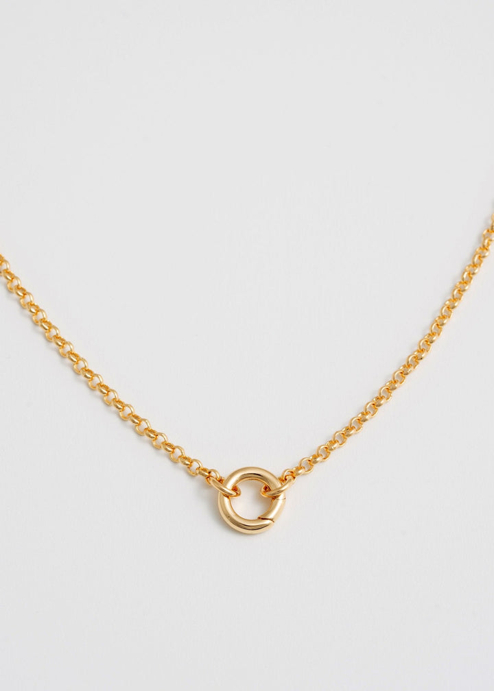 Collier chaîne avec anneau Diana 20"
