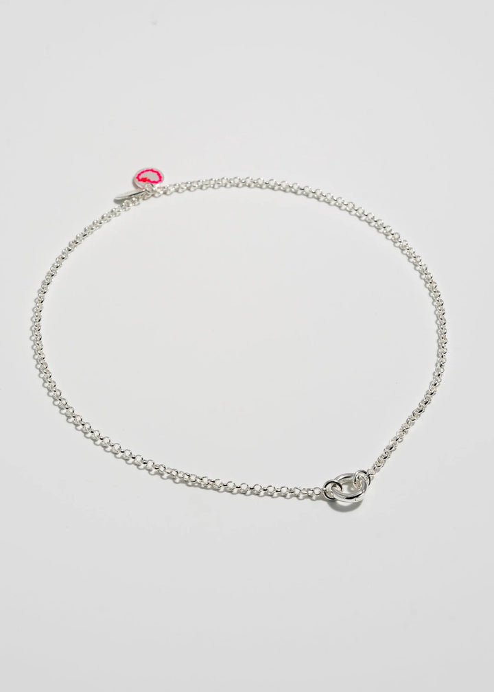 Collier chaîne avec anneau Diana 20"