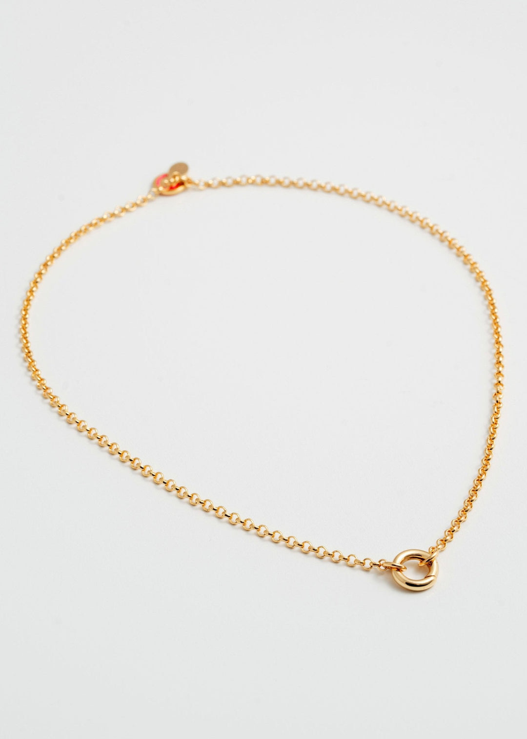 Collier chaîne avec anneau Diana 20"