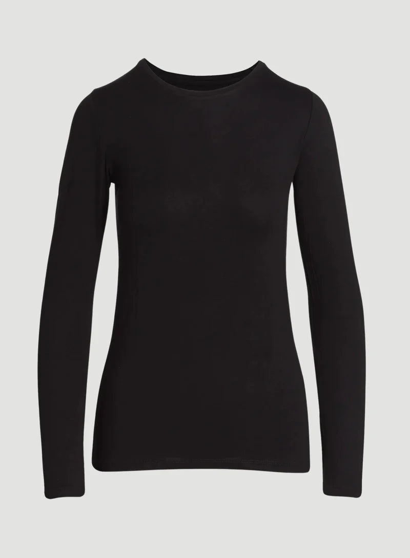 T-shirt à manches longues effet seconde peau
