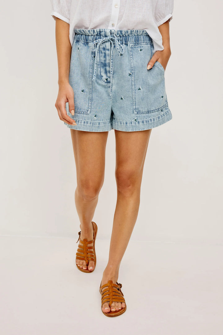 Short Foster en denim léger