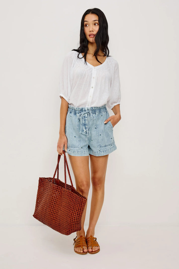 Short Foster en denim léger
