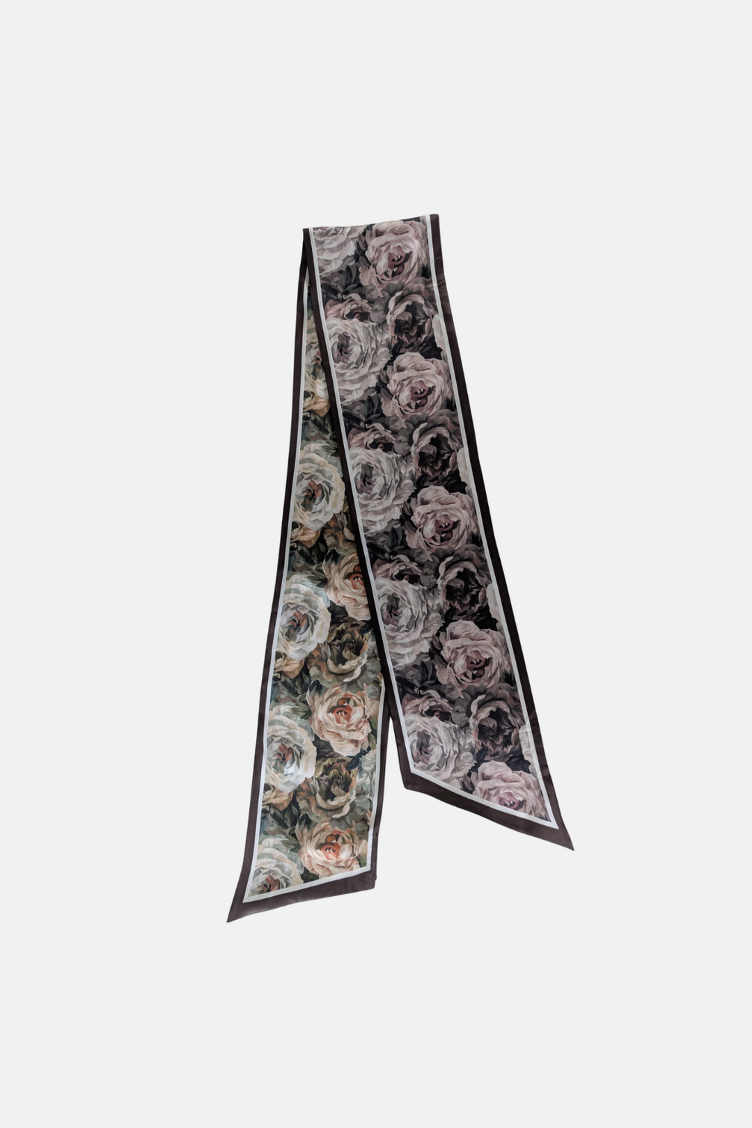 Foulard réversible à imprimé floral