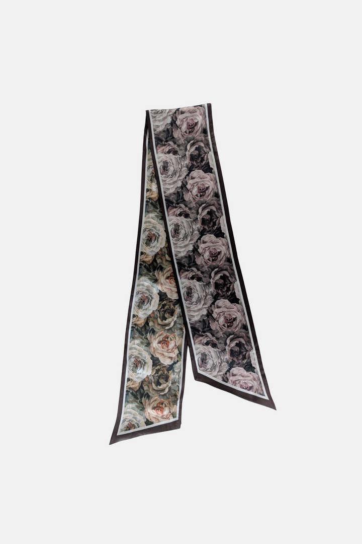 Foulard réversible à imprimé floral